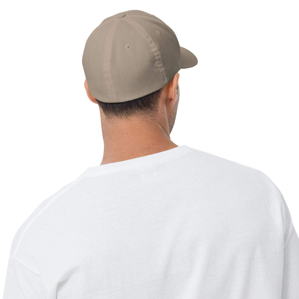 D7 Farms Flexfit Cap in Khaki - back view