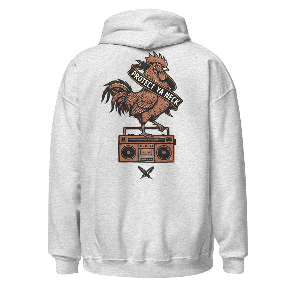 Protect Ya Neck Hoodie in Ash - back view