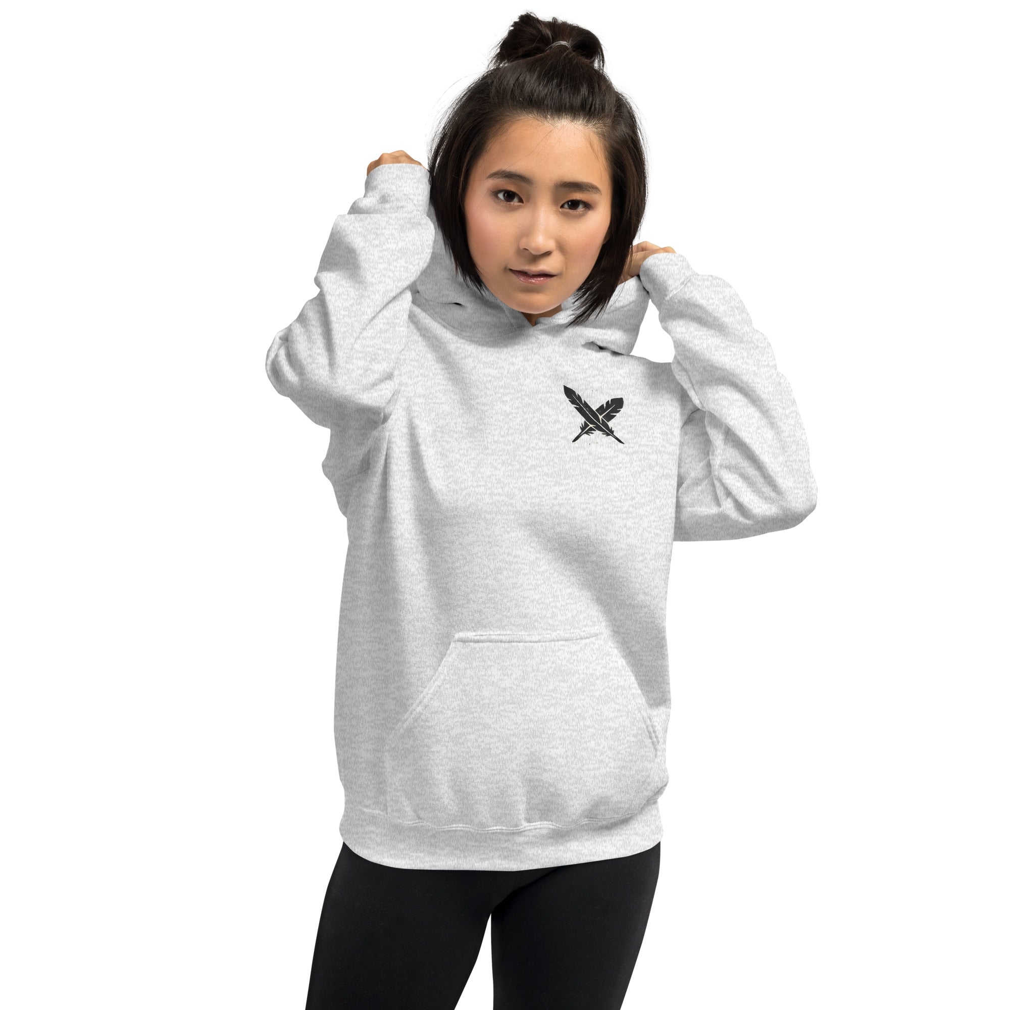 Cluck Around and Find Out hoodie in Ash - front view