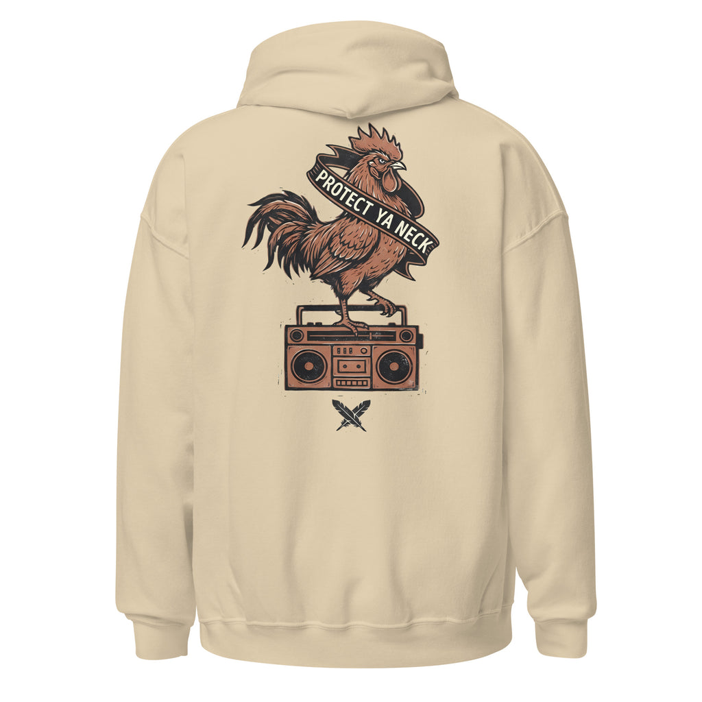 Protect Ya Neck Hoodie in Sand - back view