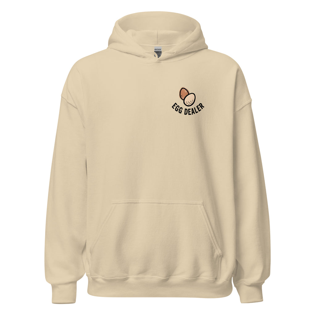 Egg Dealer Hoodie in Sand - front view