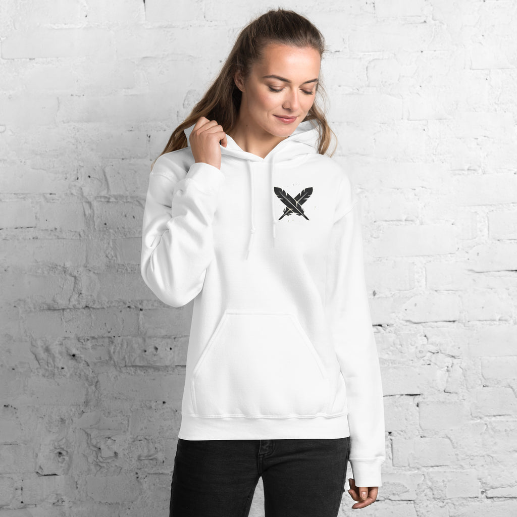 Protect Ya Neck Hoodie in White - front view