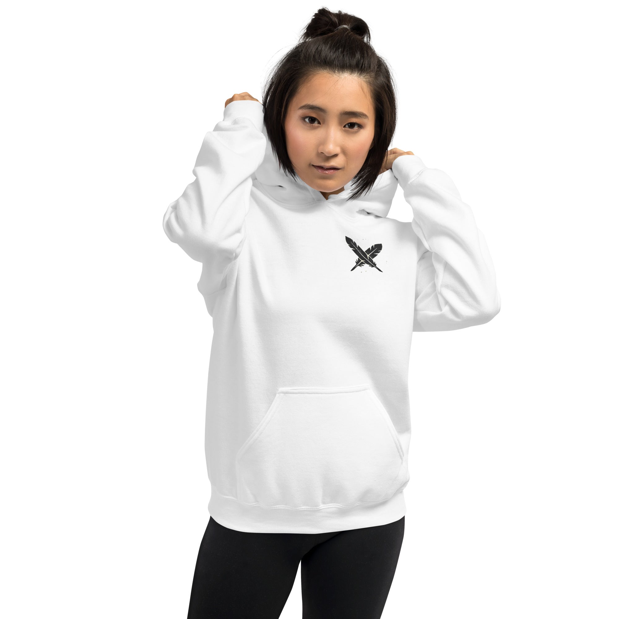 Cluck Around and Find Out hoodie in White - front view