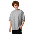 D7 Farms Organic Oversized Tee in Heather Grey - front view